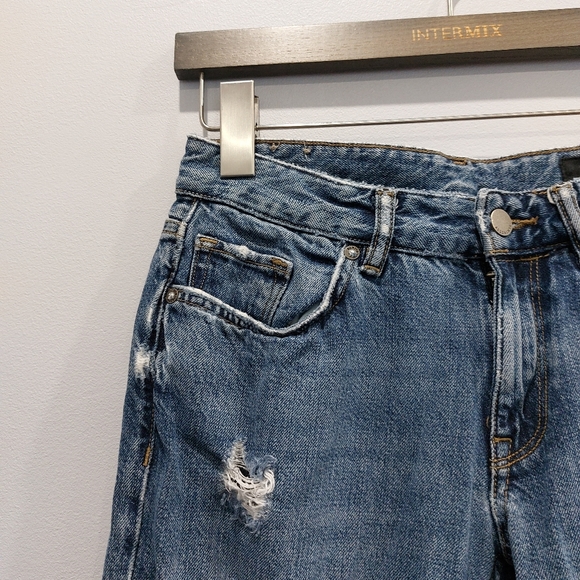 All Saints Alana Boys Jeans Distressed Denim - Picture 2 of 9